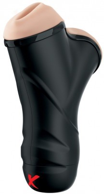 Мастурбатор в колбе с двумя тоннелями Double Penetration Vibrating Stroker