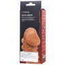 Телесная закрытая насадка с шишечками Cock Sleeve 008 Size M - 15,6 см.