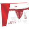 Красные трусики со стимулирующими бусинами и массажным гелем Sliding Gel Strawberry в комплекте