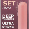 Нежно-розовая вибропуля Java - 7,8 см.