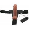 Страпон на трусиках с вибрацией Ultra Passionate Harness - 16 см.