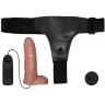 Страпон на трусиках с вибрацией Ultra Passionate Harness - 16 см.