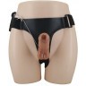 Страпон на трусиках с вибрацией Ultra Passionate Harness - 16 см.