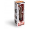 Коричневый вибратор-реалистик 6  Realistic Vibrator - 17 см.