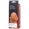 Телесная закрытая насадка с шишечками Cock Sleeve 008 Size L - 17,6 см.