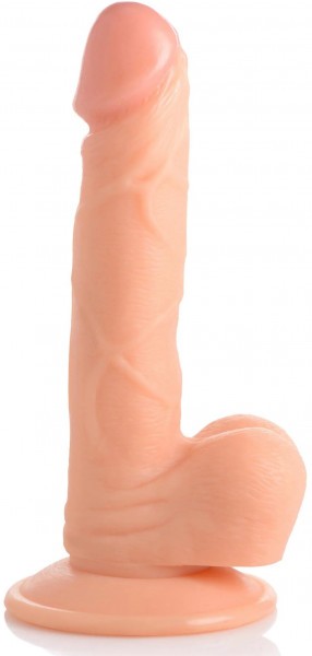Телесный фаллоимитатор 6.5  Dildo with Balls - 19 см.