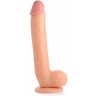 Телесный фаллоимитатор-гигант на присоске Long Logan 10’’ Dildo with Balls - 27,4 см.