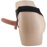 Страпон с вагинальной пробкой и вибрацией Ultra Passionate Harness - 16 см.