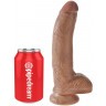 Фаллоимитатор-мулат 9  Cock with Balls - 22,9 см.