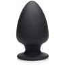 Черная мягкая анальная пробка Squeezable Large Anal Plug - 13,2 см.