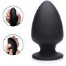 Черная мягкая анальная пробка Squeezable Large Anal Plug - 13,2 см.