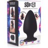 Черная мягкая анальная пробка Squeezable Large Anal Plug - 13,2 см.