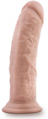 Телесный фаллоимитатор 8-Inch Thick Posable Dildo - 20,3 см.