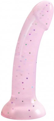 Фаллоимитатор из жидкого силикона Dildolls Starlight - 17,6 см.