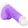 Фиолетовый вибратор-реалистик Encore 8 Inch Vibrating Dildo - 21,6 см.