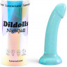 Фаллоимитатор из жидкого силикона Dildolls Nightfall - 17,6 см.