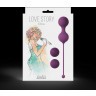 Набор фиолетовых вагинальных шариков Love Story Diva