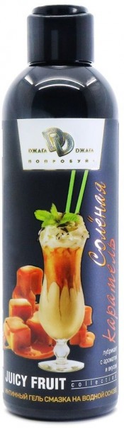 Интимный гель-смазка JUICY FRUIT с ароматом солёной карамели - 200 мл.