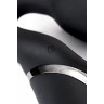 Черный безремневой вибрострапон Vibrating Bendable Strap-On - size L