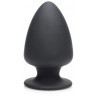Черная мягкая анальная пробка Squeezable Small Anal Plug - 9 см.