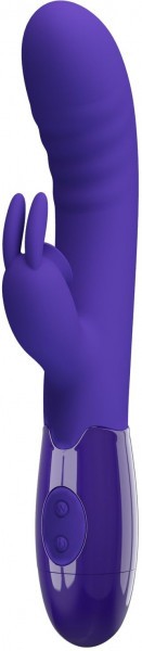 Фиолетовый вибратор-кролик Cerberus-Youth - 20,6 см.