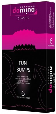 Текстурированные презервативы DOMINO Classic Fun Bumps - 6 шт.