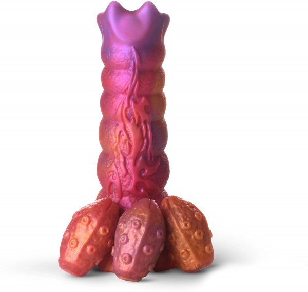Фантазийный фаллоимитатор Nymphoid Ovipositor Silicone Dildo - 16,5 см.