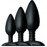 Набор из 3 черных анальных втулок NEXUS BUTT PLUG TRIO SET