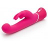 Розовый вибратор-кролик G-Spot Rechargeable Rabbit Vibrator - 24,1 см.