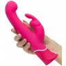 Розовый вибратор-кролик G-Spot Rechargeable Rabbit Vibrator - 24,1 см.