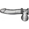 Кольцо на пенис из искусственной кожи на клепках SNAP COCK RING