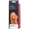 Телесная закрытая насадка с шариками Cock Sleeve 010 Size L - 17,6 см.