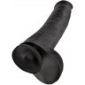 Чёрный фаллоимитатор-гигант 15  Cock with Balls - 40,6 см.