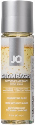 Лубрикант на водной основе JO H2O Champagne Flavored Lubricant с ароматом шампанского - 60 мл.