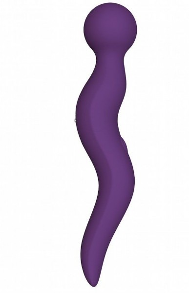 Фиолетовый жезловый вибромассажёр Cassi - 21 см.