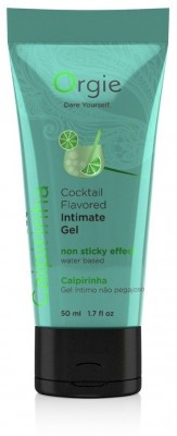 Съедобный интимный гель Orgie Lube Tube Cocktail Caipirinha - 50 мл.