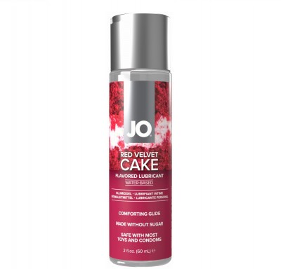 Лубрикант на водной основе JO H2O Red Velvet Cake Flavored Lubricant - 60 мл.