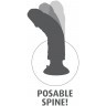 Вибромассажер телесного цвета 7  Vibrating Cock - 20 см.