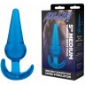 Голубая анальная пробка конической формы Medium Tapered Butt Plug - 12,7 см.