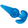 Голубая анальная пробка конической формы Medium Tapered Butt Plug - 12,7 см.