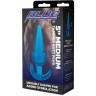 Голубая анальная пробка конической формы Medium Tapered Butt Plug - 12,7 см.