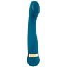 Бирюзовый вибромассажер с температурными режимами Hot n Cold Vibrator - 21,6 см.