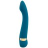 Бирюзовый вибромассажер с температурными режимами Hot n Cold Vibrator - 21,6 см.