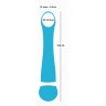 Бирюзовый вибромассажер с температурными режимами Hot n Cold Vibrator - 21,6 см.