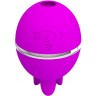 Лиловый двусторонний вибростимулятор клитора Gemini Ball