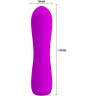 Лиловый мини-вибратор Beau - 11,9 см.