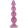 Фиолетовый анальный стимулятор-ёлочка Anal Beads - 13 см.