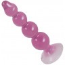 Фиолетовый анальный стимулятор-ёлочка Anal Beads - 13 см.