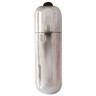 Серебристая вибропуля Erowoman-Eroman - 5,5 см.
