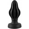 Черная анальная пробка Super Soft Butt Plug - 11,1 см.